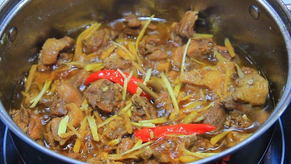 vịt kho gừng