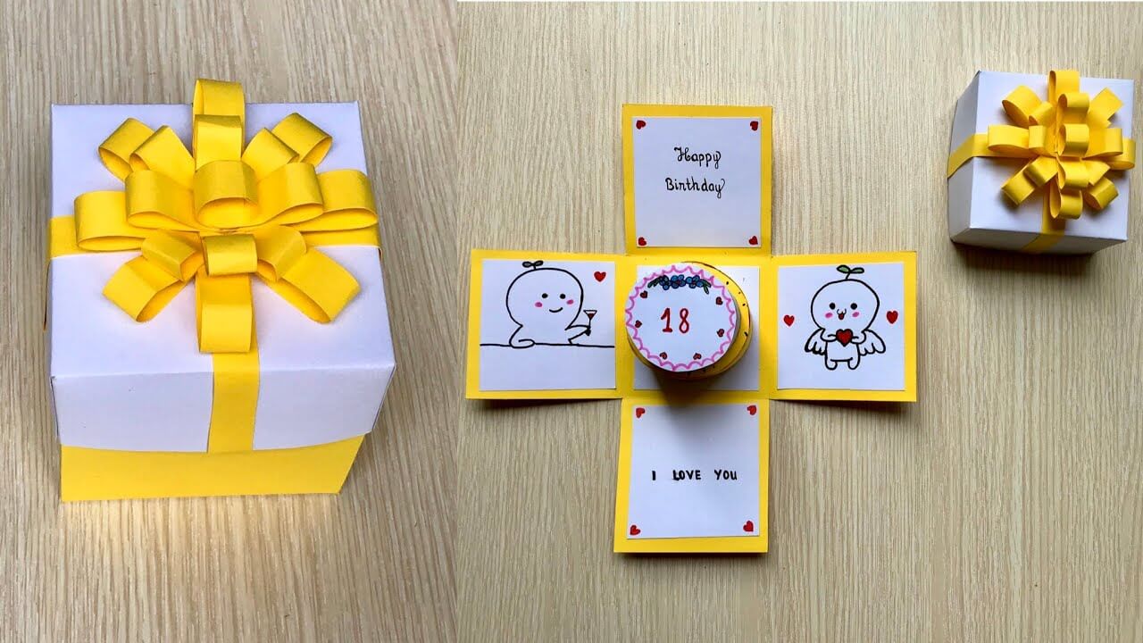 Cách làm hộp quà handmade bằng giấy