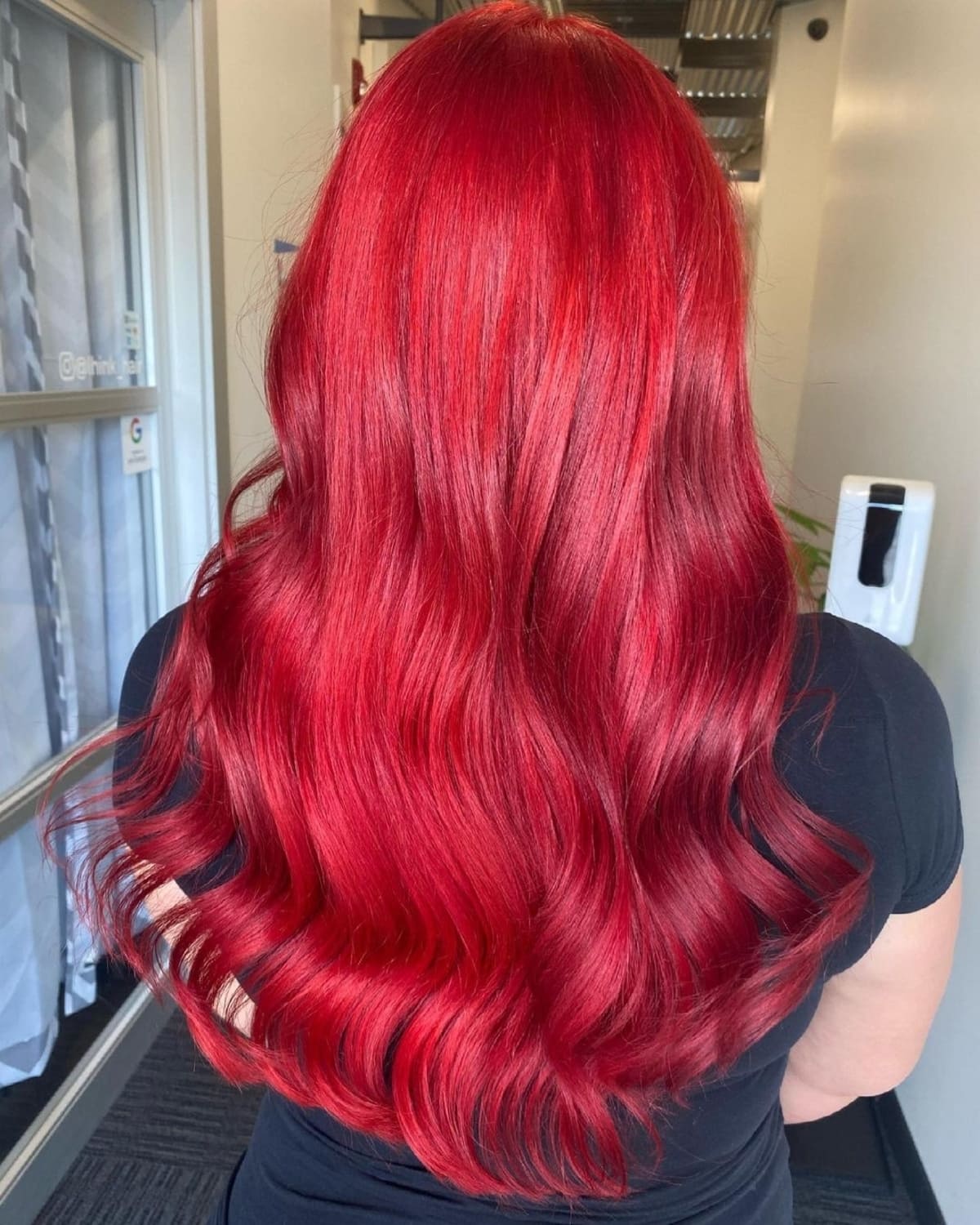 tóc nhuộm đỏ