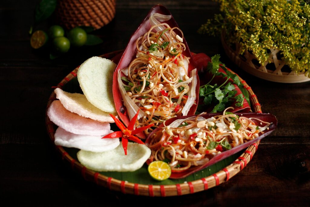 cách làm nộm hoa chuối​