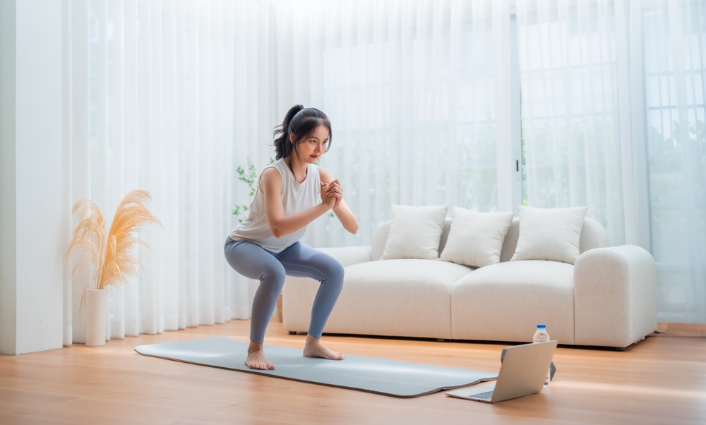 tập thể dục giảm cân là bài tập Squat 