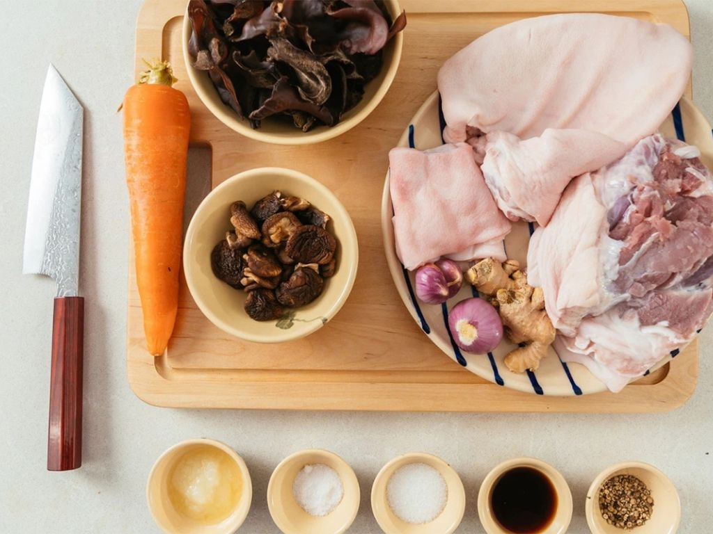 cách nấu thịt đông​ và chuẩn bị nguyên liệu