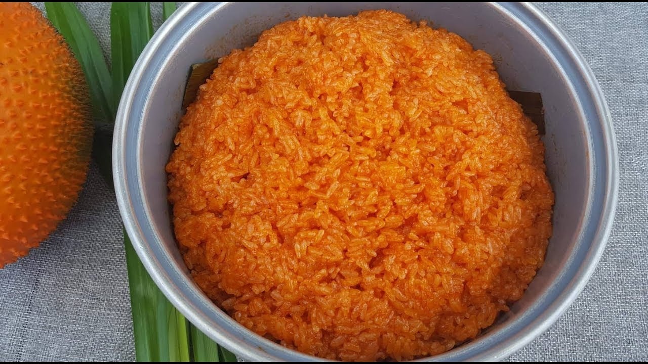 cách nấu xôi gấc​ bằng nồi cơm điện