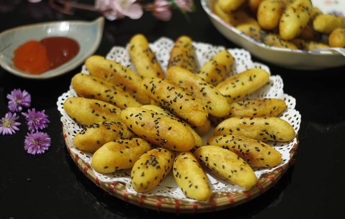 cách làm khoai lang kén​ tại nhà