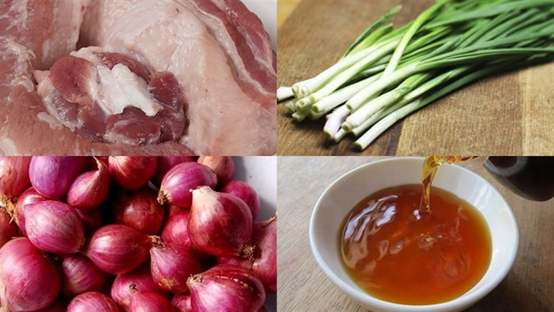 cách làm thịt rang cháy cạnh và chuẩn bị nguyên liệu