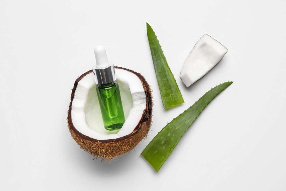 cách sử dụng nha đam tươi​ với dầu dừa