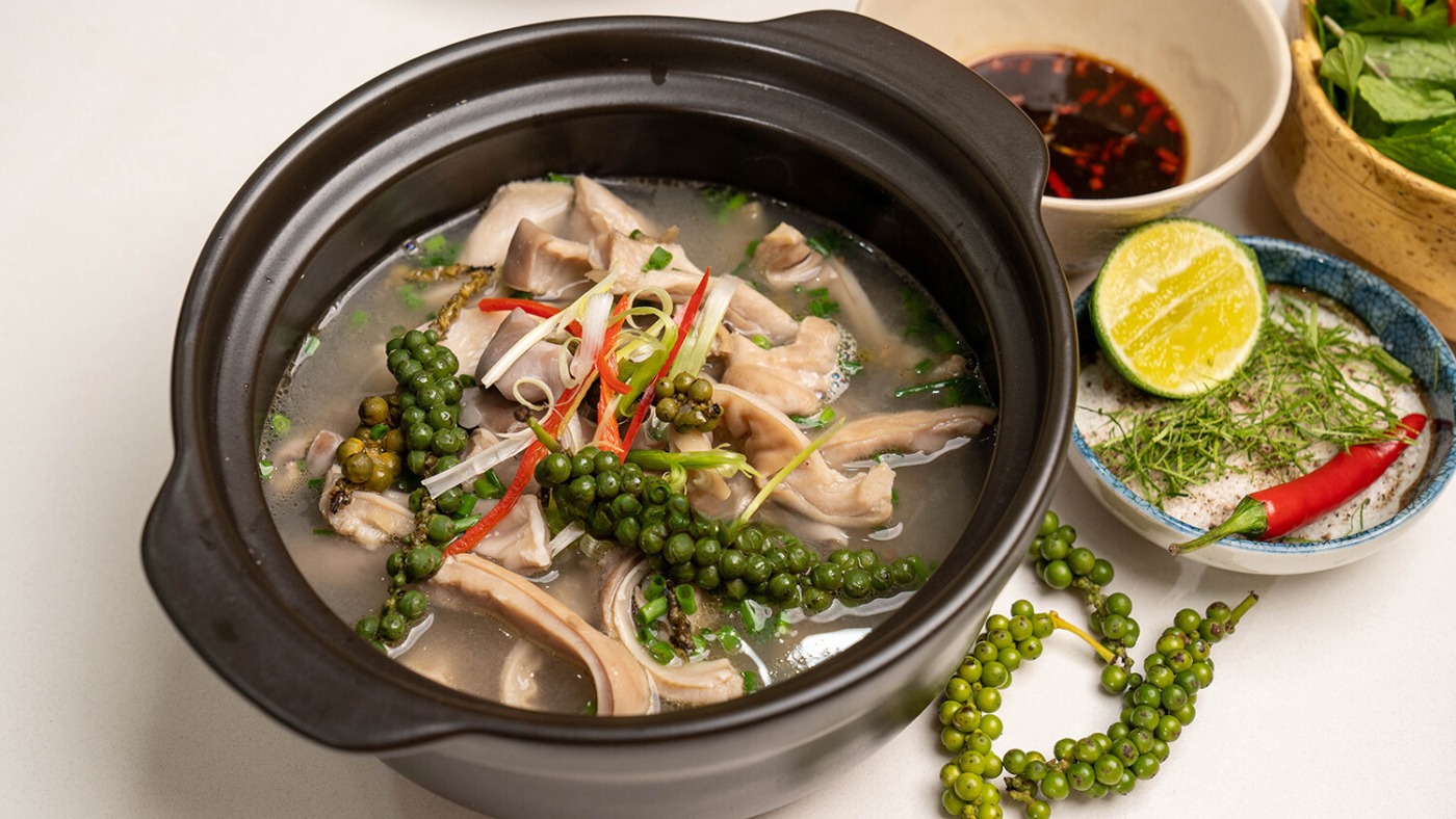 Cách làm bao tử hầm tiêu xanh cay nồng hấp dẫn Cách làm bao tử hầm tiêu xanh cay nồng