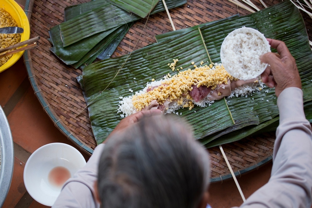 cách làm bánh​ tét cho người mới