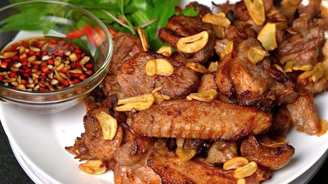 cách làm vịt cháy tỏi tại nhà