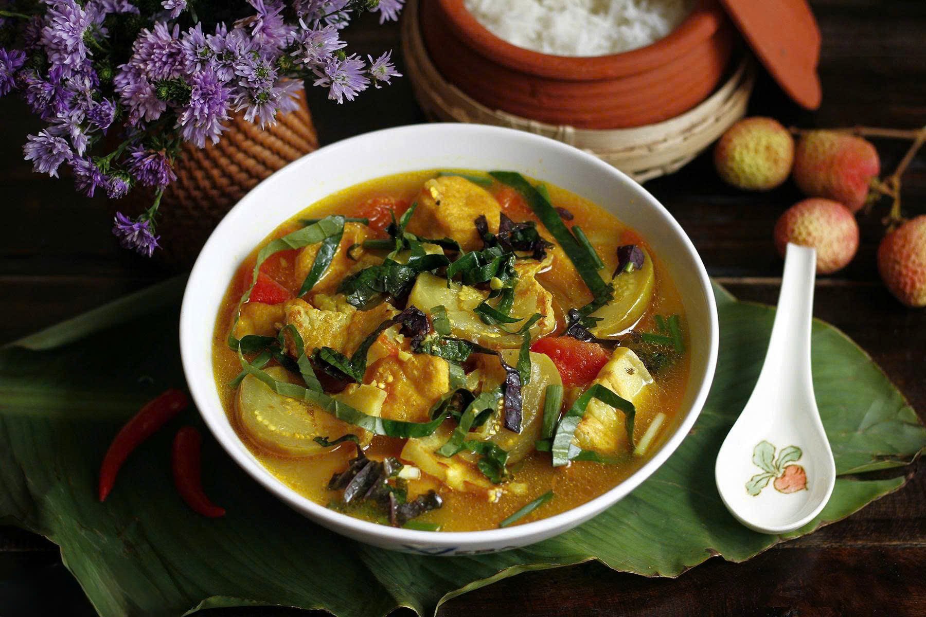 cách nấu canh cà bung​