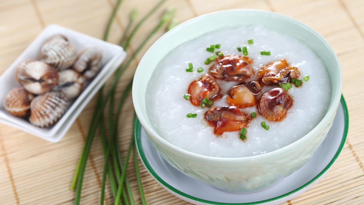 cách nấu cháo sò huyết​