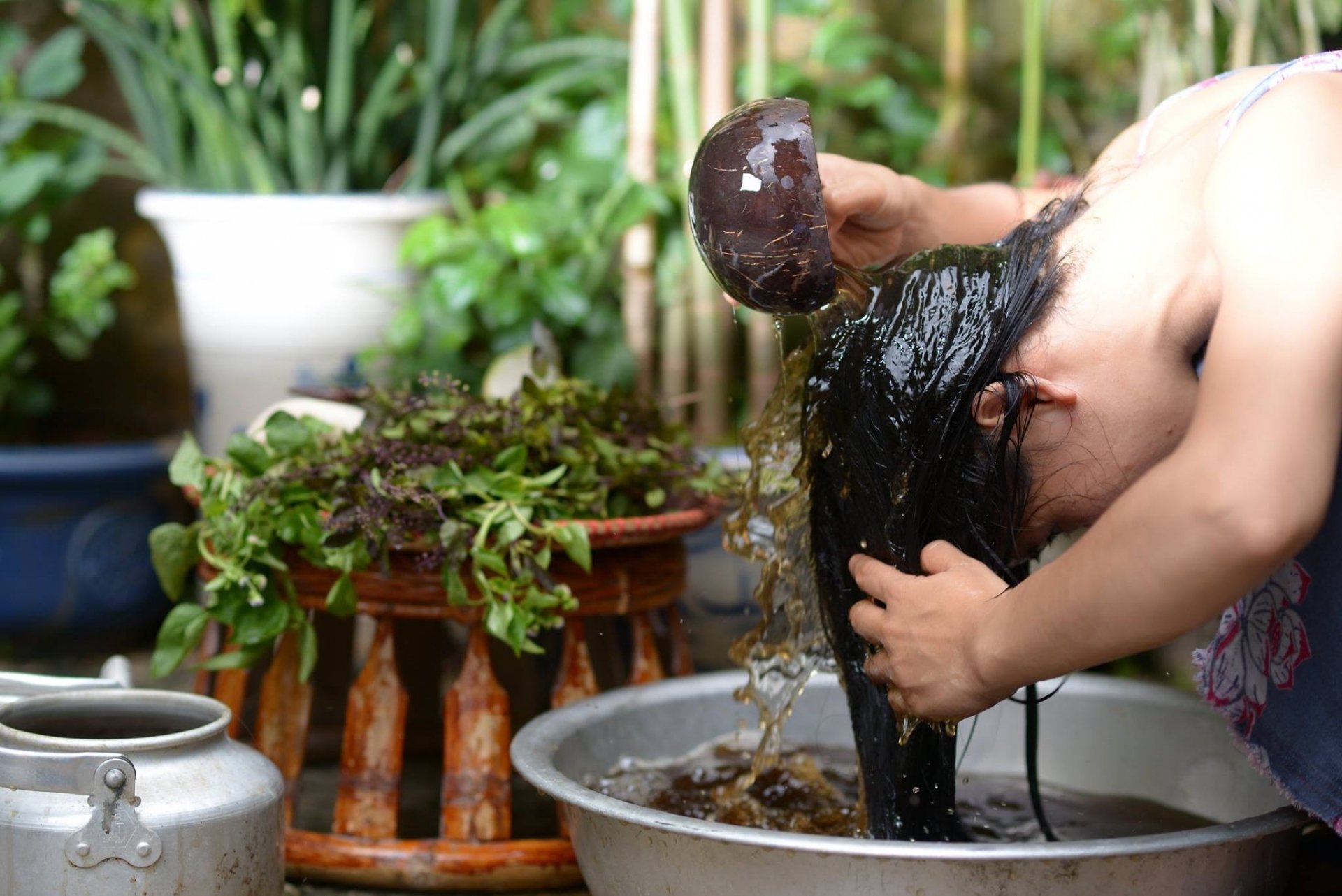 Cách nấu nước cỏ mần trầu giúp giảm rụng tóc sau sinh hiệu quả bất ngờ