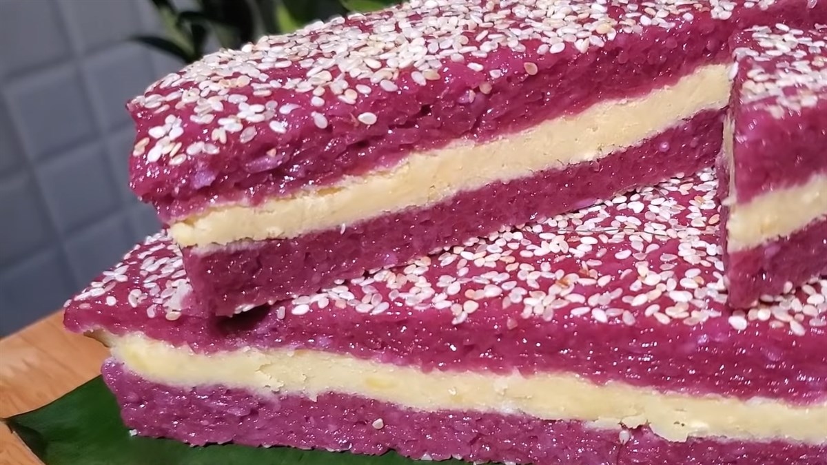 cách nấu xôi lá cẩm​ nhân đậu xanh cho bữa xế