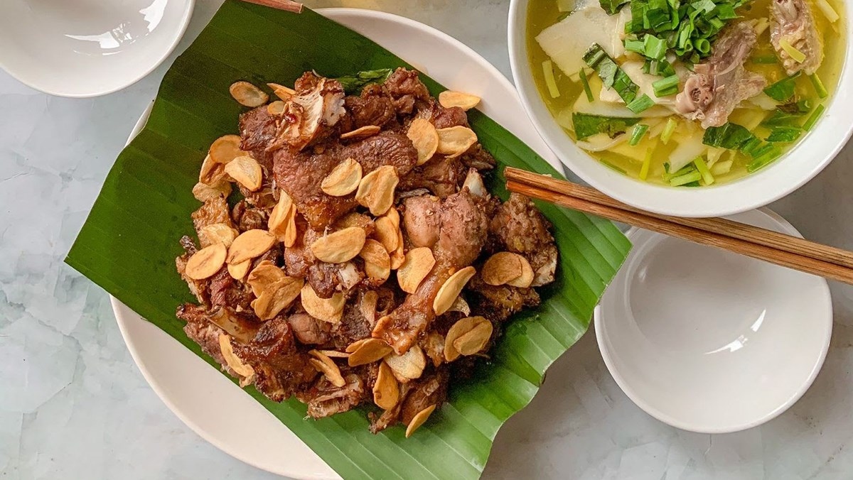 cách làm ngan cháy tỏi