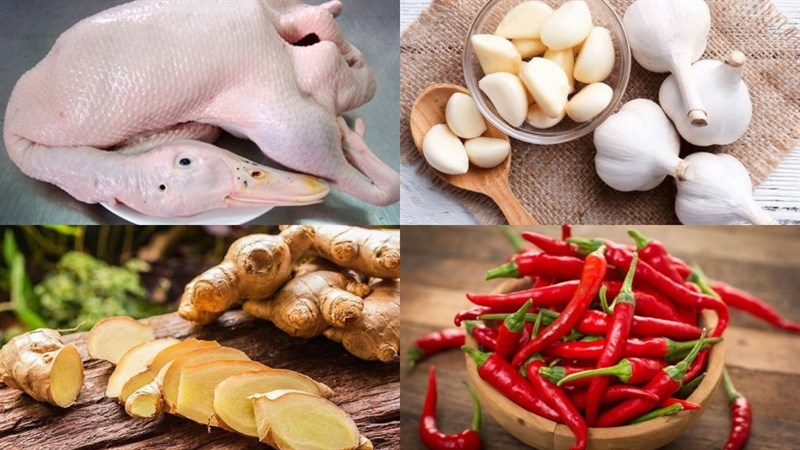 cách làm ngan cháy tỏi và chuẩn bị nguyên liệu