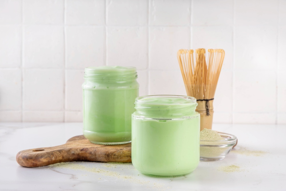 cách làm sữa chua phô mai kết hợp với matcha cách làm sữa chua phô mai kết hợp matcha